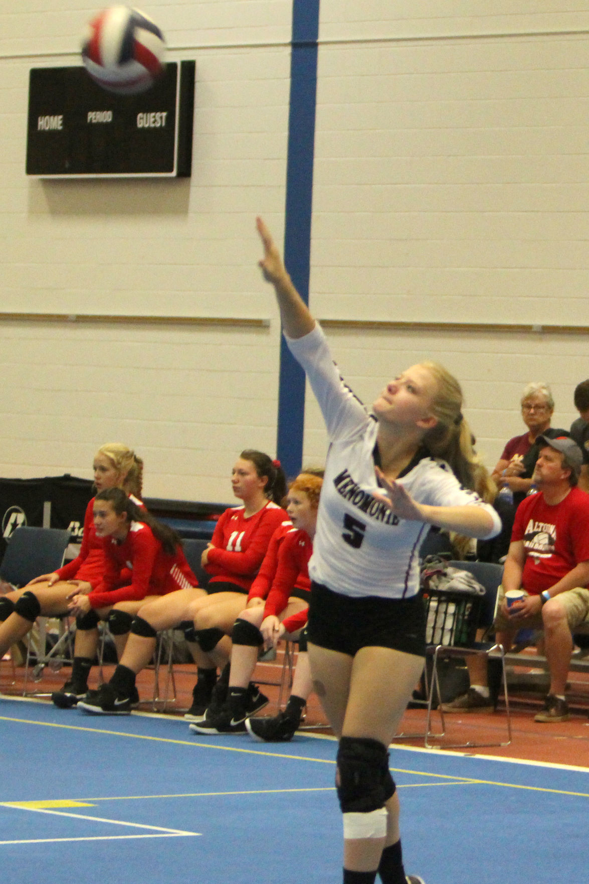Prep volleyball sprawl at UW-Stout 8-31-19